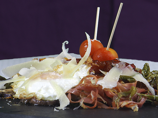 parrillada de verduras con queso Grama Padamo